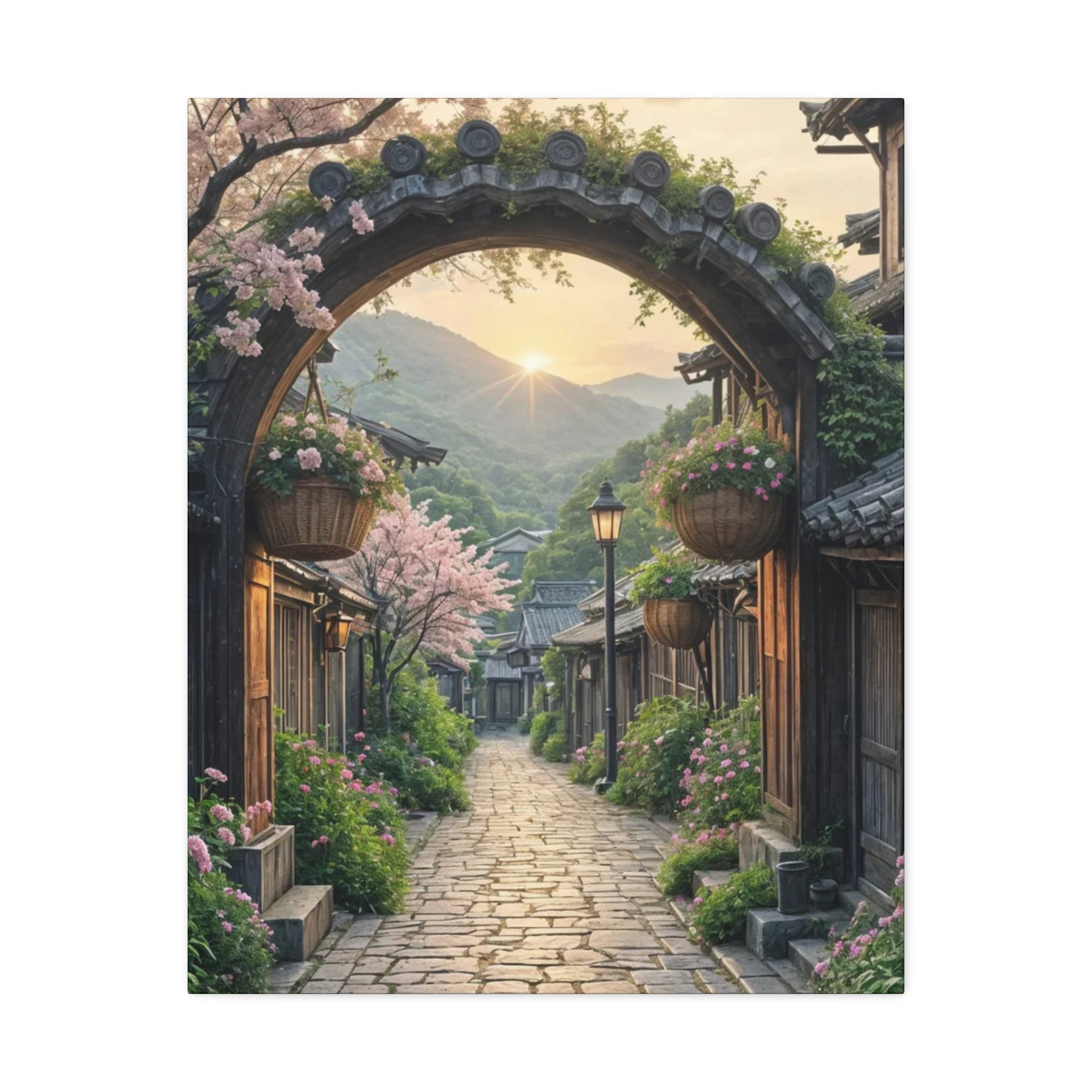 Sakura Gateway Serenity – 24x30 Canvas/Wall Art Print