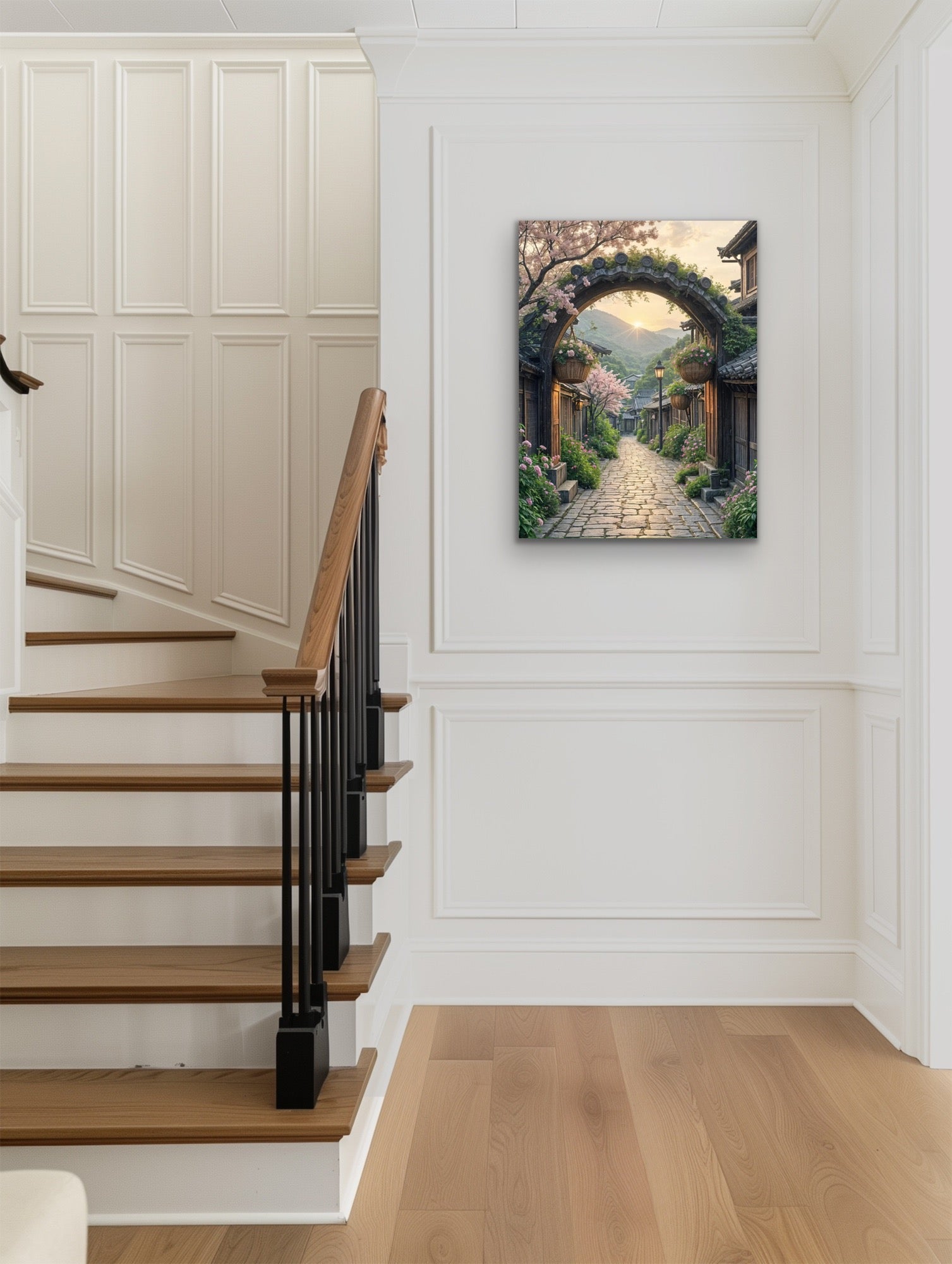 Sakura Gateway Serenity – 24x30 Canvas/Wall Art Print
